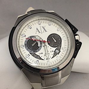 UNISEXARMANI EXCHANGE
STAINLESS STEEL QUARTZ
CHRONOGRAPH WATCH Model
#1068